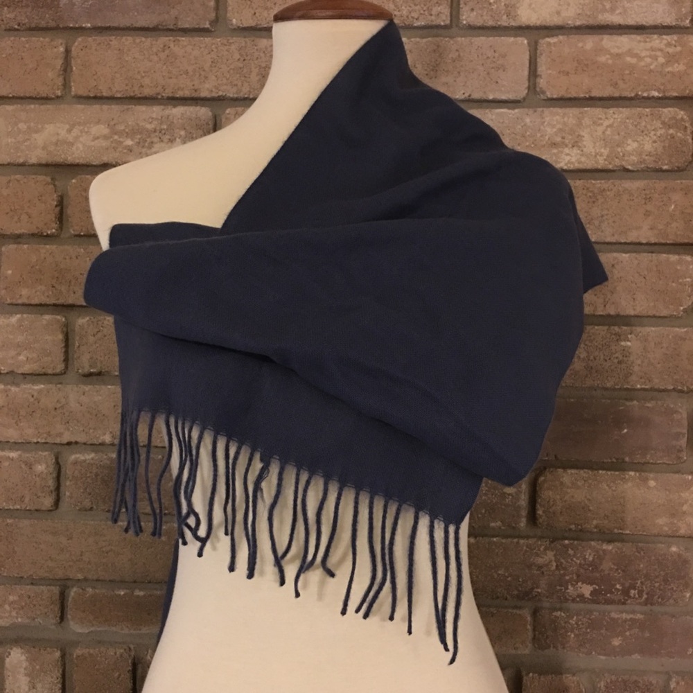Soft Gray Blue Scarf